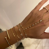 Bezel Diamond Hand Chain 4.50ctw Lab D