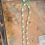 Paper Clip and Diamond Links 17ct 18K